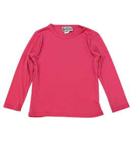 Dori Fuchsia LS Ribbed Top