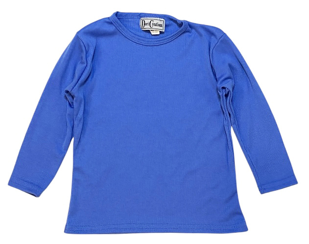Dori Periwinkle LS Ribbed Top