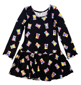 Social Butterfly Colorful Teddy Bears Infant Ruffle Dress