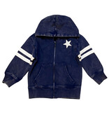 Mish Enz Navy Sport Star Inf. Zip Hoodie