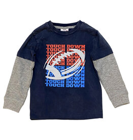 Mish Enz Navy Touchdown Infant Top