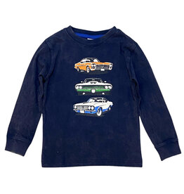 Mish Enz Navy Classic Cars Inf. LS Tee