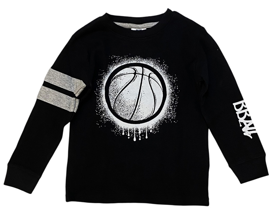 Mish Black BBall Thermal Top