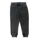 Mish Black Distressed Denim Infant Joggers