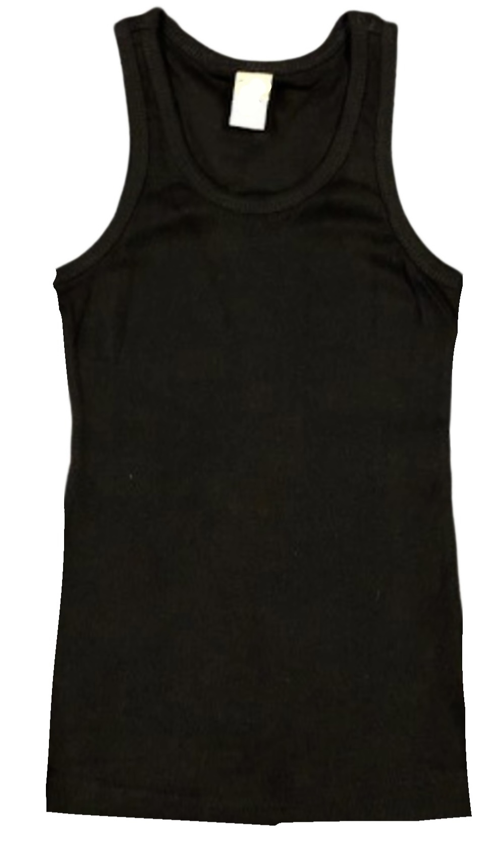 Basic Black Ribbed Tank
