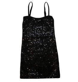 Cheryl Kids Black Soft Stretch Sequin Dress