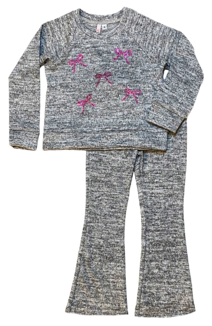 Sofi Heather Hacci Rhinestone Bows Infant Set