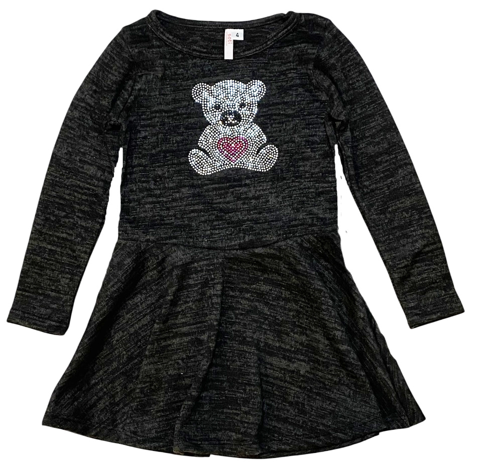 Sofi Char Hacci Rhinestone Bear Dress