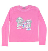 Firehouse Neon Pink Puppy Party LS Tee