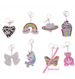 Bari Lynn Crystal Keychain Bag Charm