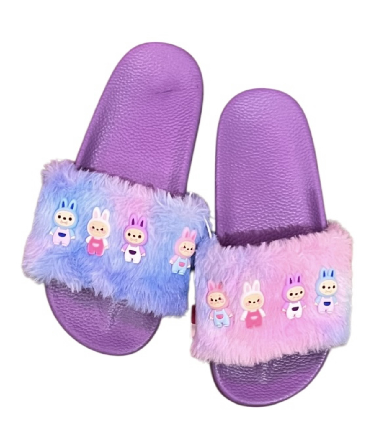 Bari Lynn Labubu Furry Slides