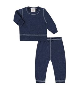 Paige Lauren Navy w/Stitching Cozy Set