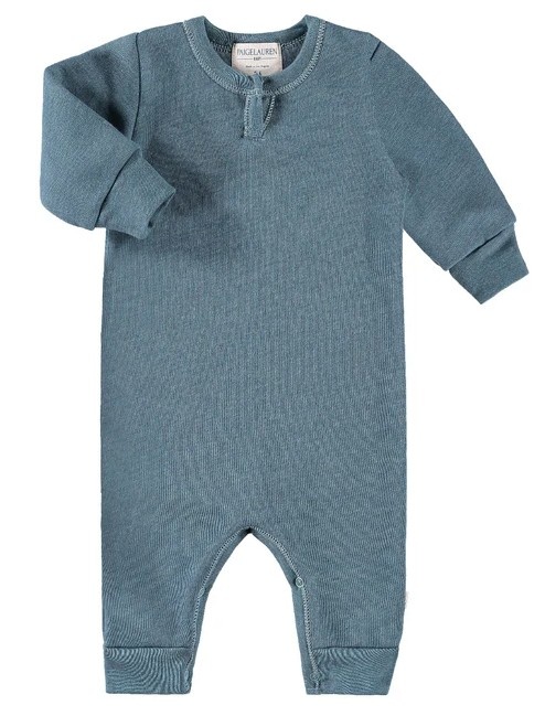 Paige Lauren Blue Fleece Romper