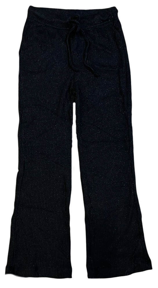 FBZ Black Sparkle Ribbed Pants