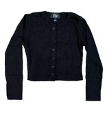 FBZ Black Sparkle Ribbed Cardigan