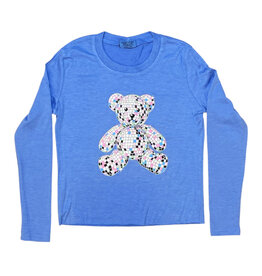 Firehouse Ice Blue Disco Bear LS Tee