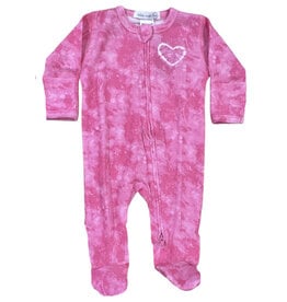 Little Mish Pink Crush Hrt Thermal Footie