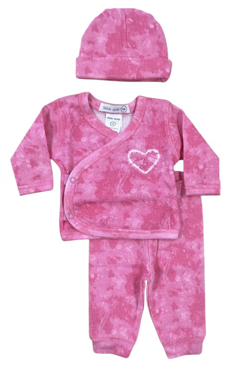 Little Mish Pink Crush Heart 3 Pc Set