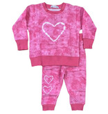 Little Mish Pink Crush Heart Tod Sweatpant Set