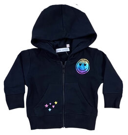 Little Mish Metallic Rainbow Smile Hoodie