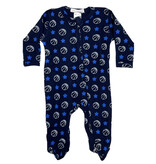 Little Mish Navy BBall Thermal Footie