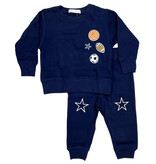 Little Mish Navy All Star Sweatpant Set