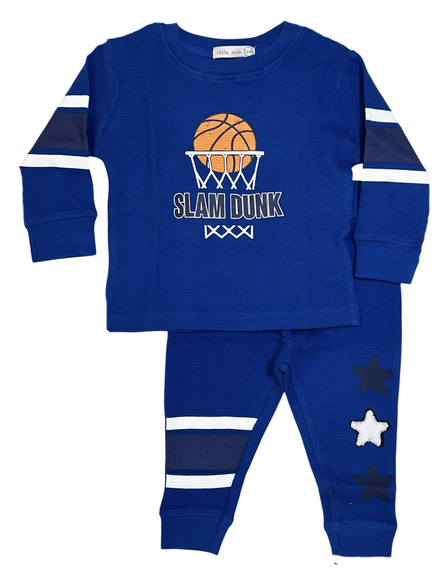 Little Mish Cobalt Slamdunk Thermal Set