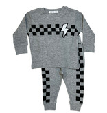 Mish Grey Check Bolt Thermal Set