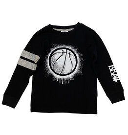 Mish Black BBall Infant Thermal Top