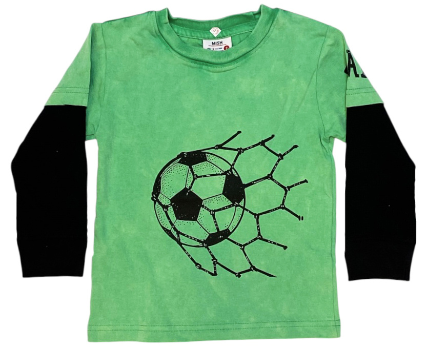 Mish Green Goal Soccer Top