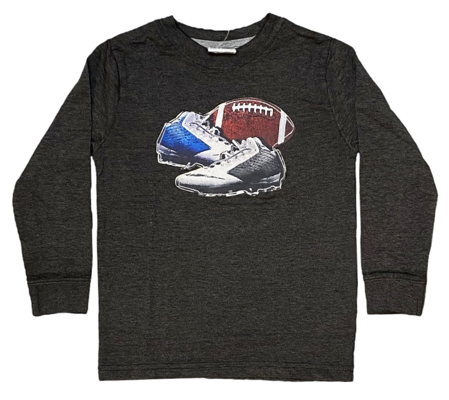 Mish Charcoal Game Cleats Top