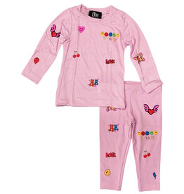 FBZ Pink Be Happy Legging Set