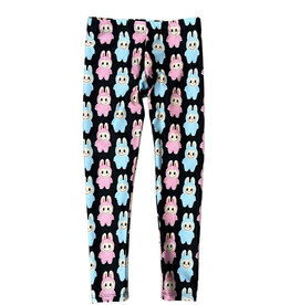 Labubu Insp. Blk Pink/Turq Legging