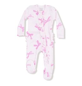 Angel Dear Pretty Bows Ribbed Footie