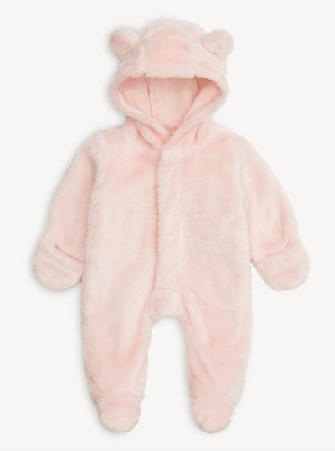 Magnetic Me Pink Blossom Minky Fleece One Piece