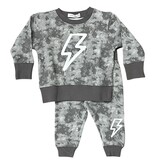 Mish Dusty Grey Bolt Sweatsuit Set