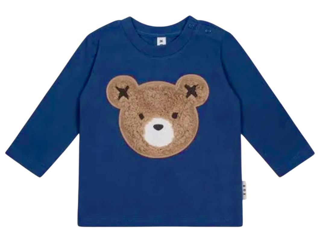 Hux Furry Bear French Navy Top