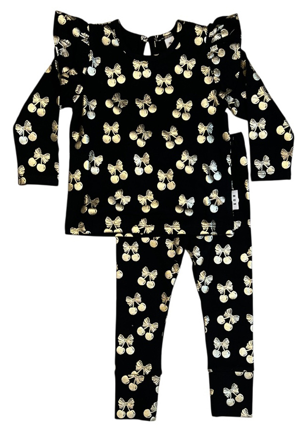 Hux Gold Bows Pant Set