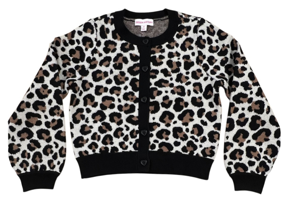 Design History Leopard Soft Knit Cardigan