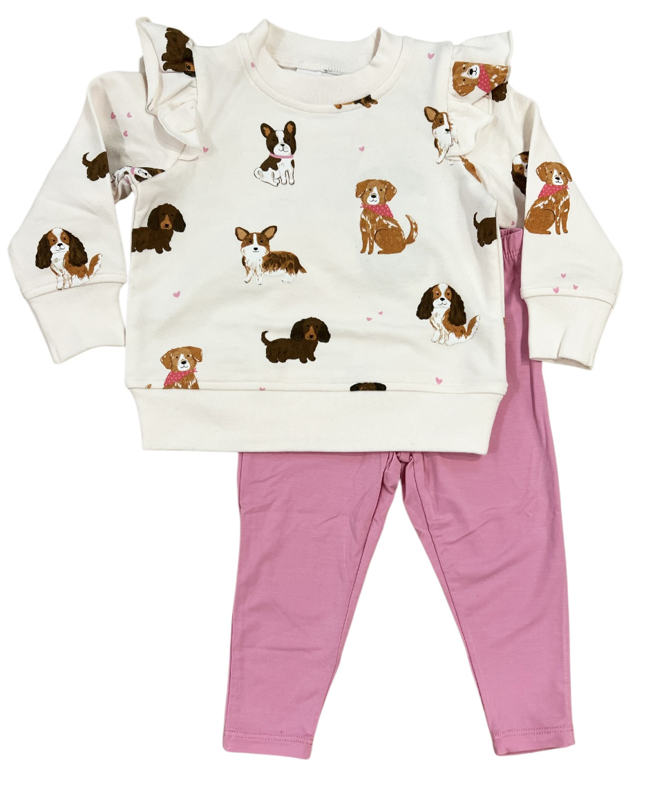 Angel Dear Sweet Puppies Legging Set