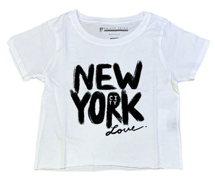 Prince Peter NYC Graffiti Cropped Tee