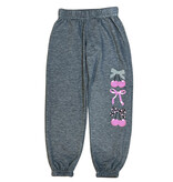 Firehouse Grey Cherry Bow Sweatpant