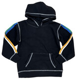 Vintage Havana Boys Stripe Trim Black Hoodie