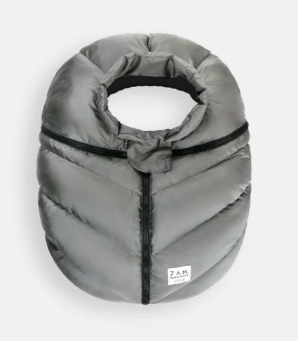 7am Enfant Metallic Grey Cocoon Car Seat Cover