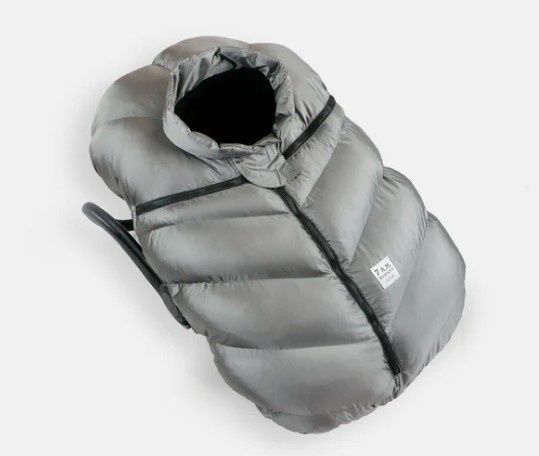 7am Enfant Metallic Grey Cocoon Car Seat Cover