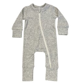Speckled Ribbed H Grey Conv Footie