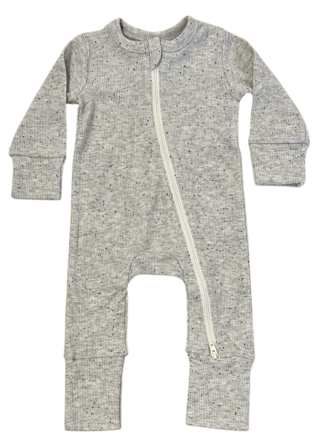 Speckled Ribbed H Grey Conv Footie