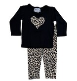 Dori Leopard Heart Inf. Legging Set