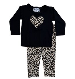Dori Leopard Heart Inf. Legging Set