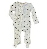SP Love Cream Heart Thermal Ruffle Footie